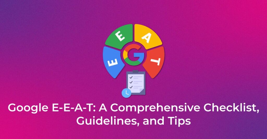 E-E-A-T Checklist